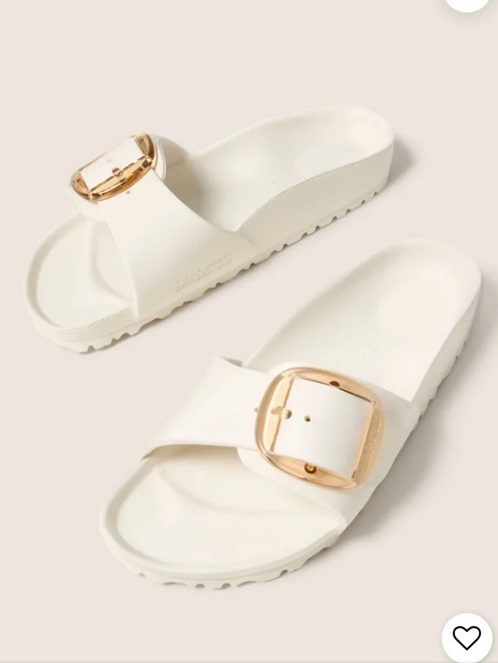 Birkenstock Madrid EVA Big Buckle Eggshell Sandals Size 40 | 9-9.5